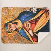 Couverture Sherpa Coeur immaculé de Marie (Devant (Horizontal))