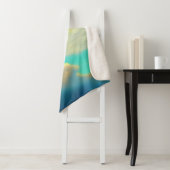 Couverture Sherpa Coeur or dans les nuages Sherpa Blanket (En situation)