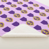 COUVERTURE SHERPA COEUR POURPLE (3/4)