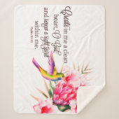 Couverture Sherpa Coeur propre (Devant)