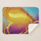 Couverture Sherpa Coeur romantique Sherpa Blanket (Devant (Horizontal))