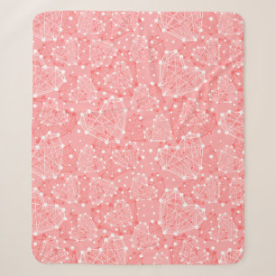 Couverture Sherpa Coeur technologique Motif de la Saint-Valentin