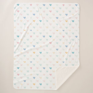 Couverture Sherpa Coeurs