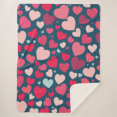 Couverture Sherpa Coeurs (Devant)