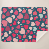 Couverture Sherpa Coeurs (Devant (Horizontal))
