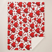 Couverture Sherpa Coeurs (Devant)