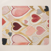 Couverture Sherpa Coeurs d'amour (Devant (Horizontal))