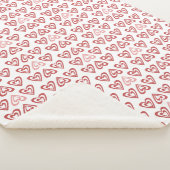 Couverture Sherpa Cœurs de la Saint-Valentin Mignons – Conception d' (3/4)