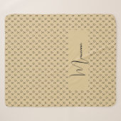 Couverture Sherpa Cœurs de la Saint-Valentin Xo Monogrammés (Devant (Horizontal))