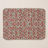 Couverture Sherpa Cœurs doux rouges (Devant (Horizontal))