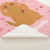 Couverture Sherpa Coeurs et étoiles confortables Graphisme (3/4)