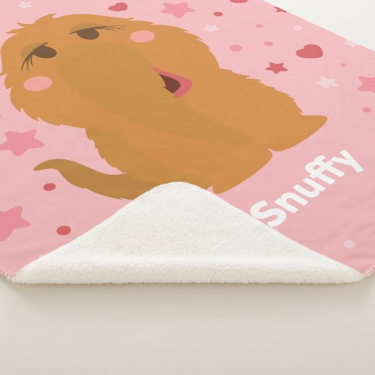 Couverture Sherpa Coeurs et étoiles confortables Graphisme (3/4)