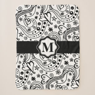 Couverture Sherpa Coeurs et motif personnalisés à la mode de
