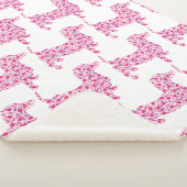 Couverture Sherpa Coeurs roses Dachshund (3/4)