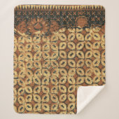 Couverture Sherpa Coffee Bean Earthy Boho Rustique (Devant)