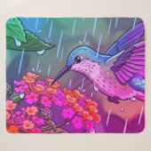Couverture Sherpa Colibri buvant le nectar des fleurs de lantana i (Devant (Horizontal))