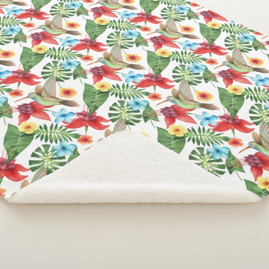 Couverture Sherpa Colibri tropical (3/4)