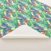 Couverture Sherpa Colibris d'aquarelle dans la jungle (3/4)