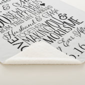 Couverture Sherpa Collage d'art Word mariage (3/4)