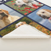 Couverture Sherpa Collage de 4 photos moderne Personnalisé chien de  (3/4)