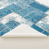 Couverture Sherpa Collage de patchwork : Mélange de Motif de surface (3/4)