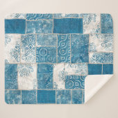 Couverture Sherpa Collage de patchwork : Mélange de Motif de surface (Devant (Horizontal))