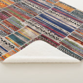 Couverture Sherpa Collage de patchwork : motif de courtepointe mixte (3/4)