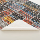 Couverture Sherpa Collage de patchwork : Motif de surface composée (3/4)