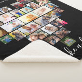 Couverture Sherpa Collage de photos Coeur Ensemble nous faisons une  (3/4)