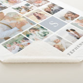 Couverture Sherpa Collage de photos de brouillard gris (3/4)