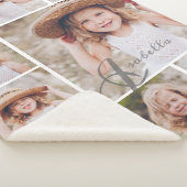 Couverture Sherpa Collage de photos de souvenirs (3/4)