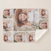 Couverture Sherpa Collage de photos de souvenirs (Devant (Horizontal))