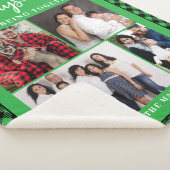 Couverture Sherpa Collage de photos familiales (3/4)