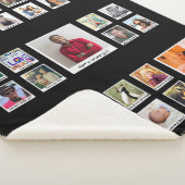 Couverture Sherpa Collage de photos familiales (3/4)