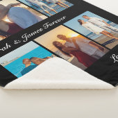 Couverture Sherpa Collage de photos moderne Jalon Garder    la mémoi (3/4)