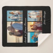 Couverture Sherpa Collage de photos moderne Jalon Garder    la mémoi (Devant (Horizontal))