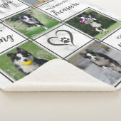 Couverture Sherpa Collage de photos personnalisées (3/4)