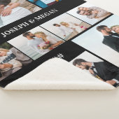 Couverture Sherpa Collage de photos personnalisées 9 photos Chic noi (3/4)