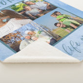 Couverture Sherpa Collage de photos pour Grand-parents Bleu (3/4)