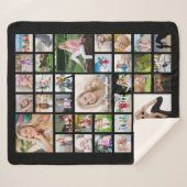 Couverture Sherpa Collage de photos pour les diplômés Nom du script  (Devant (Horizontal))