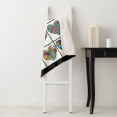 Couverture Sherpa Collage des Coeurs Peints, avec Citation (En situation)