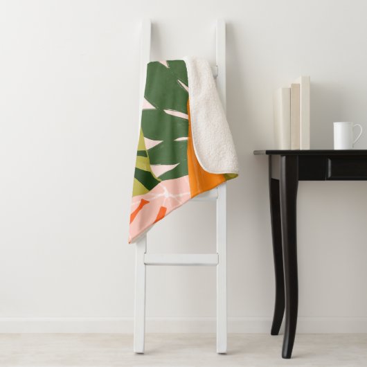 Couverture Sherpa Collage Jungle I (En situation)