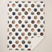 Couverture Sherpa Collage photo à pois (Devant)