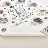 Couverture Sherpa Collage photo d'anniversaire du ven. (3/4)