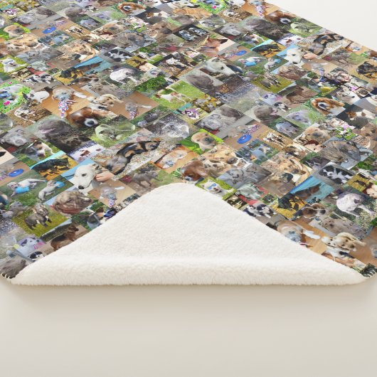 Couverture Sherpa Collage photo de chien, (3/4)