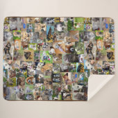 Couverture Sherpa Collage Photo De Chiens, (Devant (Horizontal))