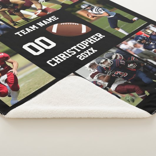 Couverture Sherpa Collage photo de football (3/4)