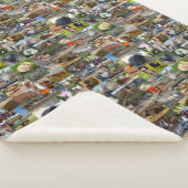 Couverture Sherpa Collage photo de la ferme, (3/4)