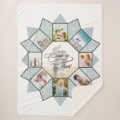 Couverture Sherpa Collage photo de souvenirs Sea Glass ID1016 (Devant)