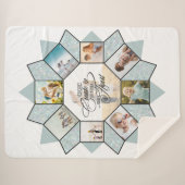 Couverture Sherpa Collage photo de souvenirs Sea Glass ID1016 (Devant (Horizontal))